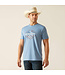 USA RANGE T-SHIRT- LIGHT BLUE HEATHER