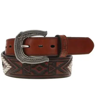 Hooey "CHOCTAW" ROUGHY TOOLED/ LACED BELT