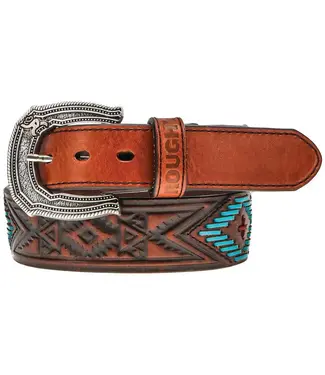 Hooey "CHOCTAW" ROUGHY TOOLED W/LACING BELT