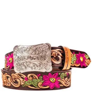 Hooey "SENORITA" CACTUS BLOSSOM FILIGREE BELT