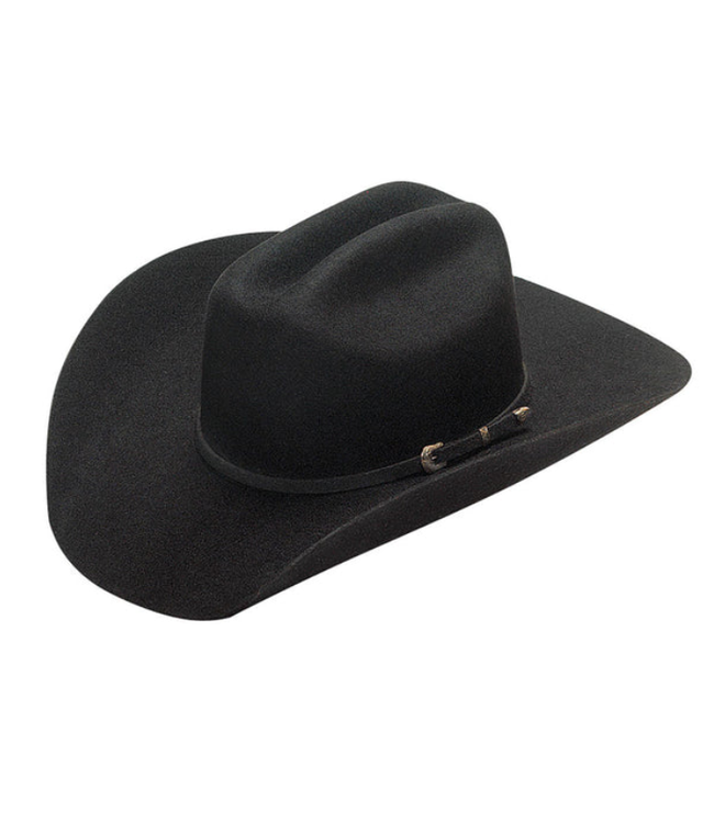 DALLAS BLACK WOOL WESTERN COWBOY HAT