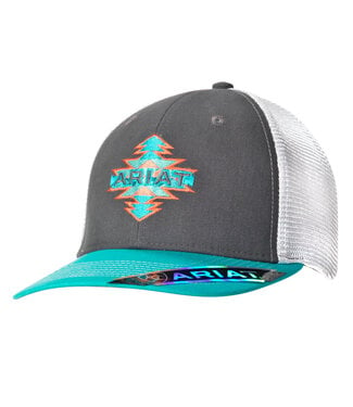 Ariat GRAY/TURQUOISE AZTEC CAP