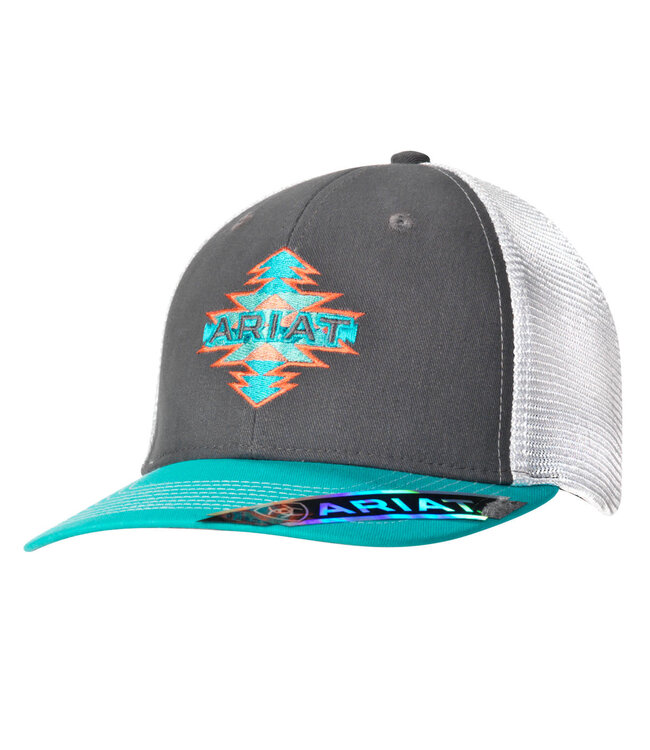 GRAY/TURQUOISE AZTEC CAP