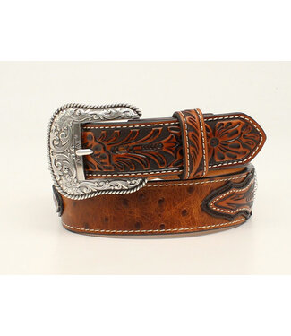 Ariat OSTRICH EMBOSSED TABS BELT