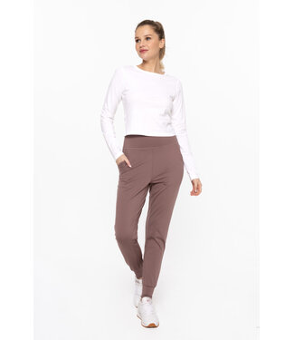 MONO B MICRO FLEECE JOGGER- DEEP TAUPE