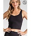 PLUS SIZE V-NECK YOGA TOP WITH PADDING