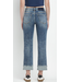 LOVERVET HIGH RISE CUFF STRAIGHT JEANS