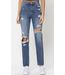 SUPER HIGH RISE HIDDEN BUTTON FLY STRAIGHT JEANS