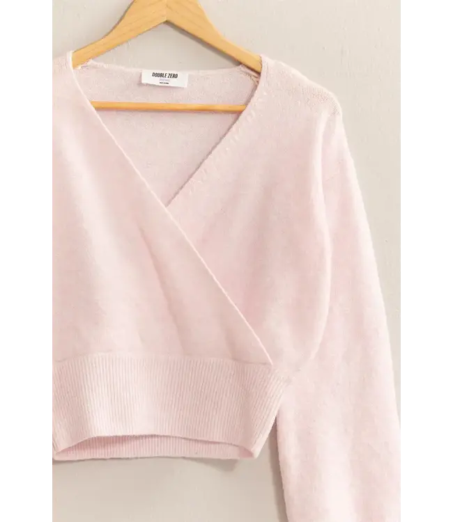 SURPLICE V-NECK SWEATER