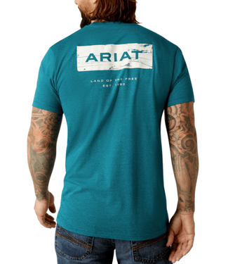 Ariat STACKS CYAN T-SHIRT