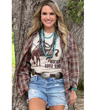 Texas True "BUCKIN' GOOD TIME" TEE