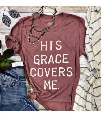 Texas True HIS GRACE COVERS ME TEE