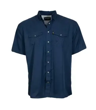 Hooey "SOL" NAVY SHORT SLEEVE PEARL SNAP SHIRT