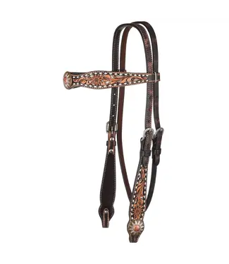 Circle Y WHITE DAISY FILIGREE BROWBAND HEADSTALL