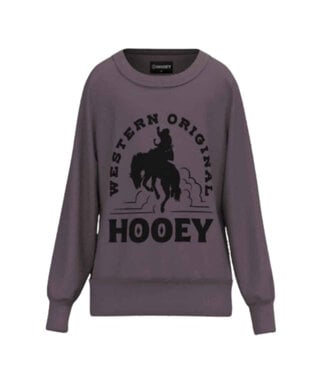 Hooey PURPLE CREW NECK PULLOVER