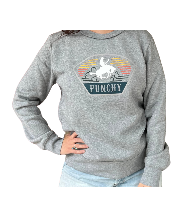 "HOMEY" PUNCHY GRAY PULLOVER