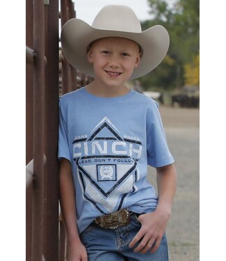 Cinch LEAD DON'T FOLLOW TEE - LIGHT BLUE