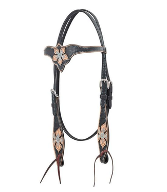 Circle Y BLACK STAR BROWBAND HEADSTALL