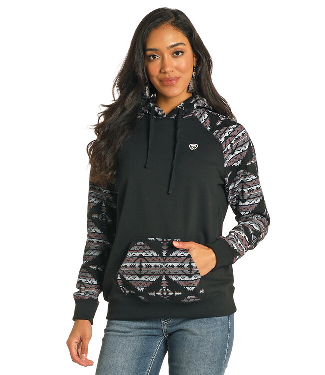 BLACK | PURPLE AZTEC HOODY