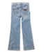 AISNELY LIGHT WASH MID RISE RETRO TROUSER JEANS