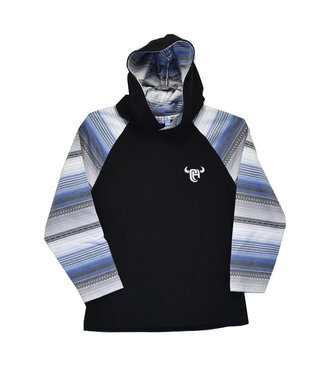 Cowboy Hardware SERAPE LIGHTWEIGHT BLACK HOODY