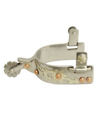 Showman 259350 SHOWMAN LADIES STAINLESS STEEL SPUR WITH COPPER STUDS