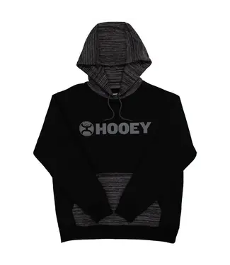 Hooey "LOCK-UP" BLACK HOODY W/GRAY LOGO