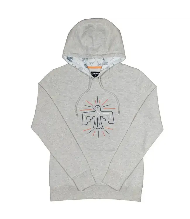 "PRAIRIE" GRAY W/TB BIRD LOGO HOODY