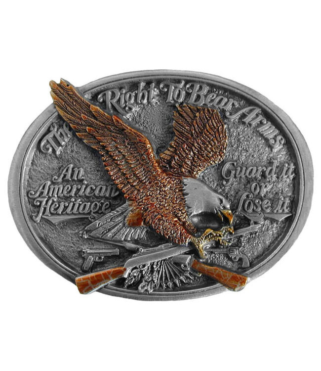 THE RIGHT TO BEAR ARMS BELT BUCKLE