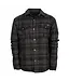 TRAPPER SHIRT JACKET- GRAY | NAVY PLAID