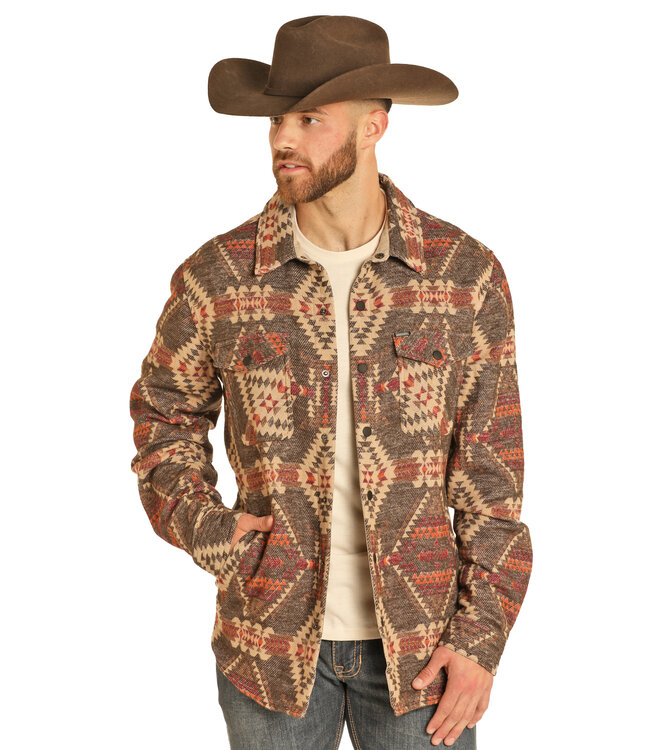 LONG SLEEVE AZTEC SHIRT JACKET