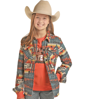 Rock & Roll AZTEC JACQUARD SHIRT JACKET