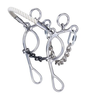 Tough 1 MINIATURE COMBINATION ROPE NOSE HACKMORE W/TWISTED DOGBONE GAG