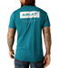 STACKS CYAN T-SHIRT