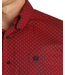 RED/BLACK PRINT BUTTON DOWN SHIRT