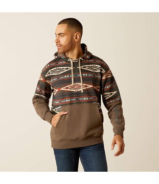 Ariat COLOR BLOCK HOODIE- BRINDLE