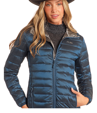 Powder river PUFFER JACKET- SAPPHIRE