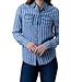 KC TENCEL STRIPE SNAP SHIRT