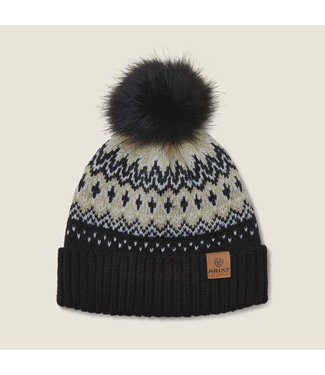 Ariat HANSFORD BEANIE- BLACK & WHITE