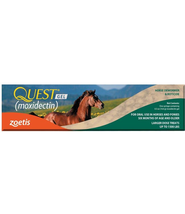 QUEST GEL (MOXIDECTIN) HORSE DEWORMER & BOTICIDE