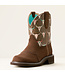 FATBABY HERITAGE FARRAH WESTERN BOOT- BARLEY|BOHO SKULL