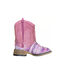 TODDLER GIRL'S PINK METALLIC FRINGE BOOTS