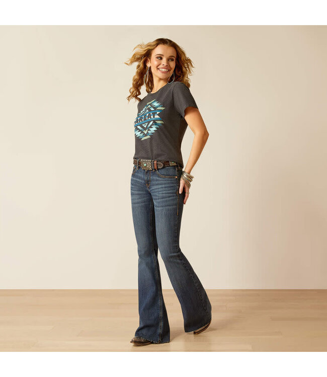 KALLIE PERFECT RISE FLARE JEANS- FLORIDA