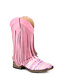 PINK GLITTER FRINGE SHAFT BOOTS