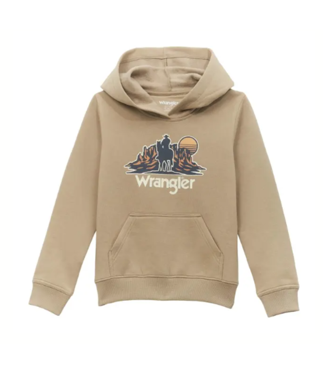 Wrangler BOY S DESERT GRAPHIC HOODIE TAN