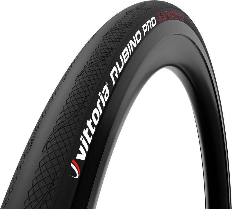 Vittoria VITTORIA Rubino Pro pneu pour vélo de route (700 x 25c) Graphene 2.0 Noir