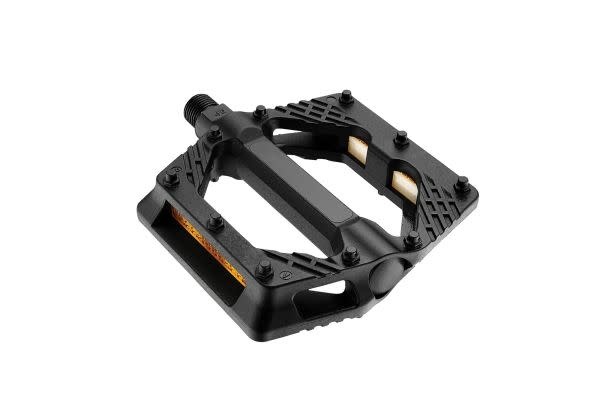 Pédales plates plastique pour vélo PNA noires 100x99 mm - Équipement
