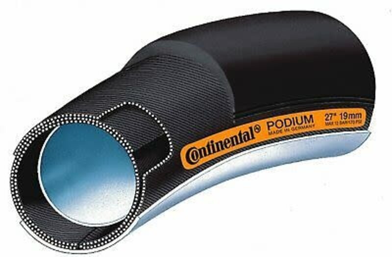 Continental CONTINENTAL Podium TT Tubular pneu vélo de route 28x22mm BW+Black Chili Noir