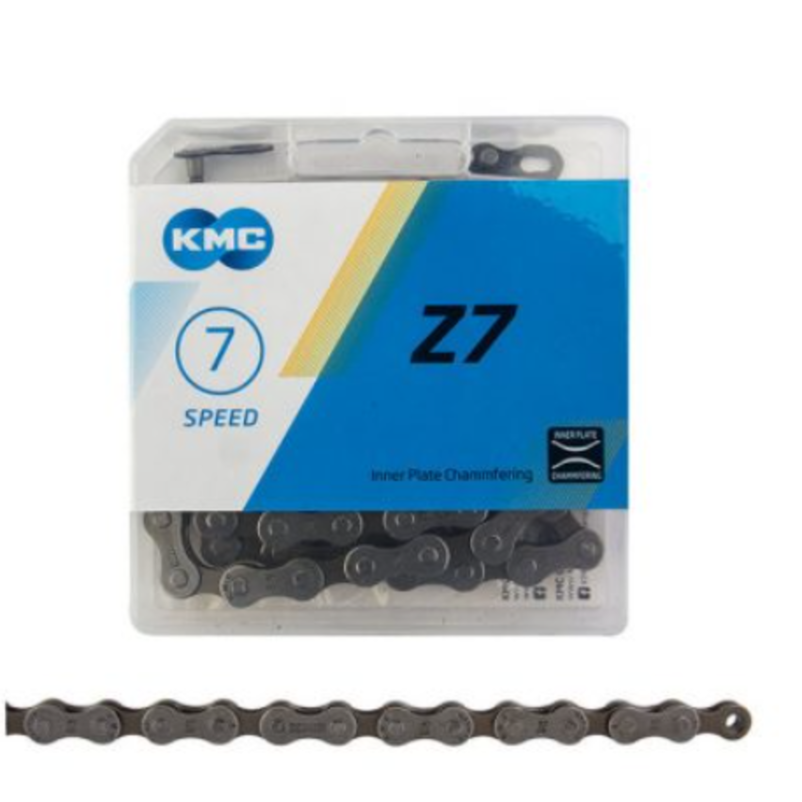 KMC Z7, Chaine, Vitesses: 6/7/8, 7.3mm, Mailles: 116, Gris