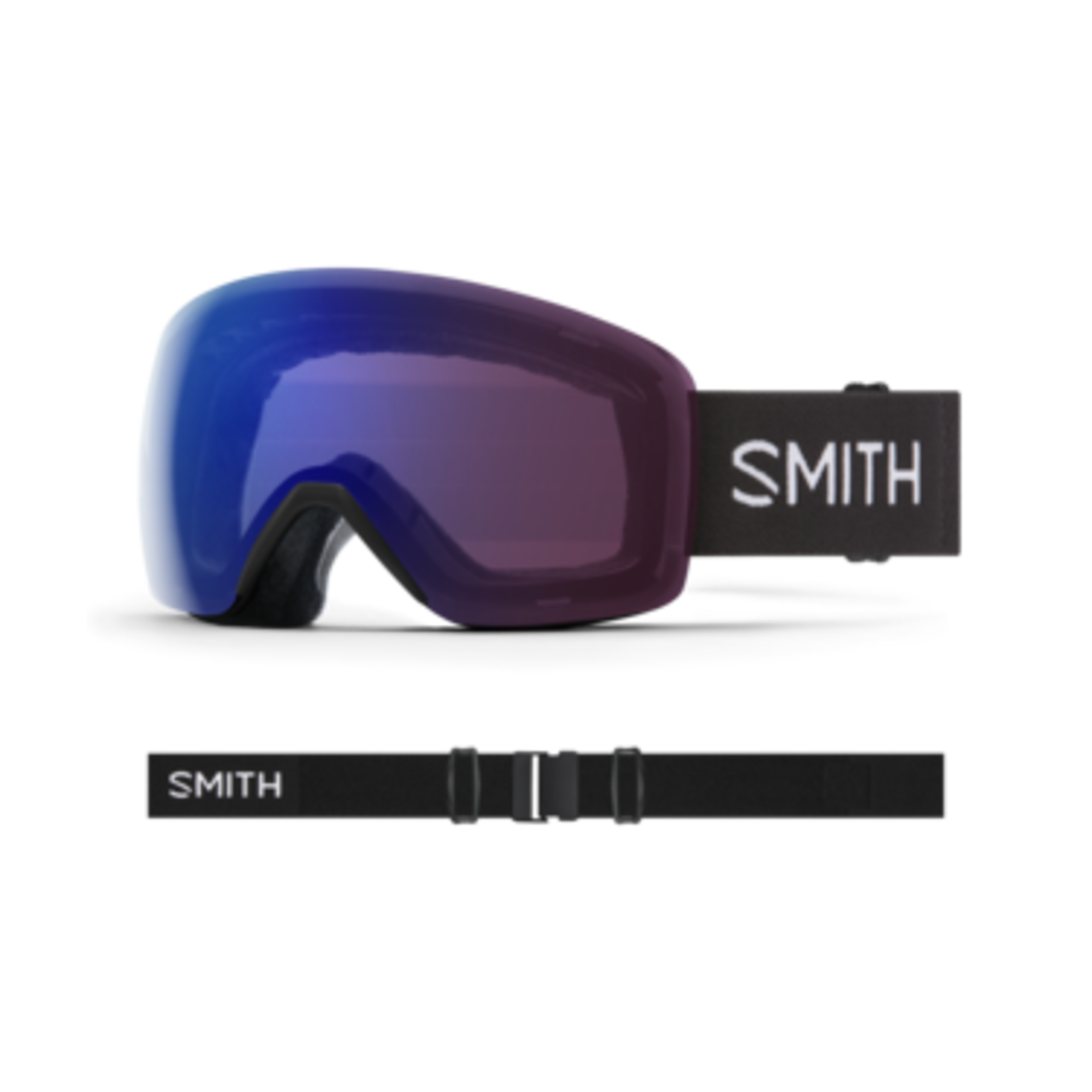 SMITH SMITH Skyline masque de ski unisexe avec Noir / Chromapop Photochromic rose